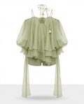 Ethereal Ruffled Mini Dress